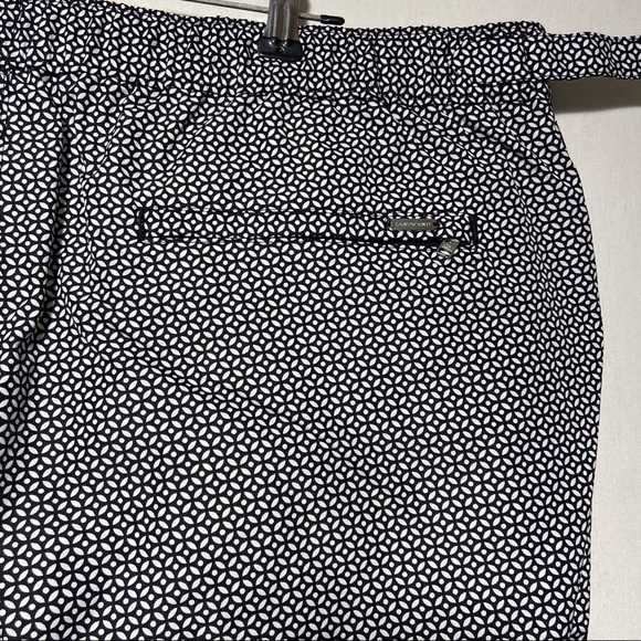 Lands’ End Mens Swim Shorts Size 42 Nylon Beach Coastal Blue and White - Picture 5 of 8